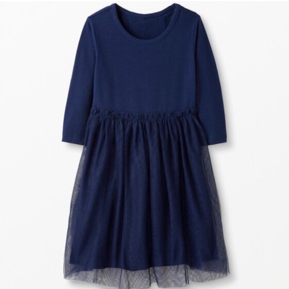👗Hanna Andersson Navy Blue Casual Kids Dress